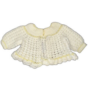 Infant Baby Crochet Sweater Size 0-3M Girls !